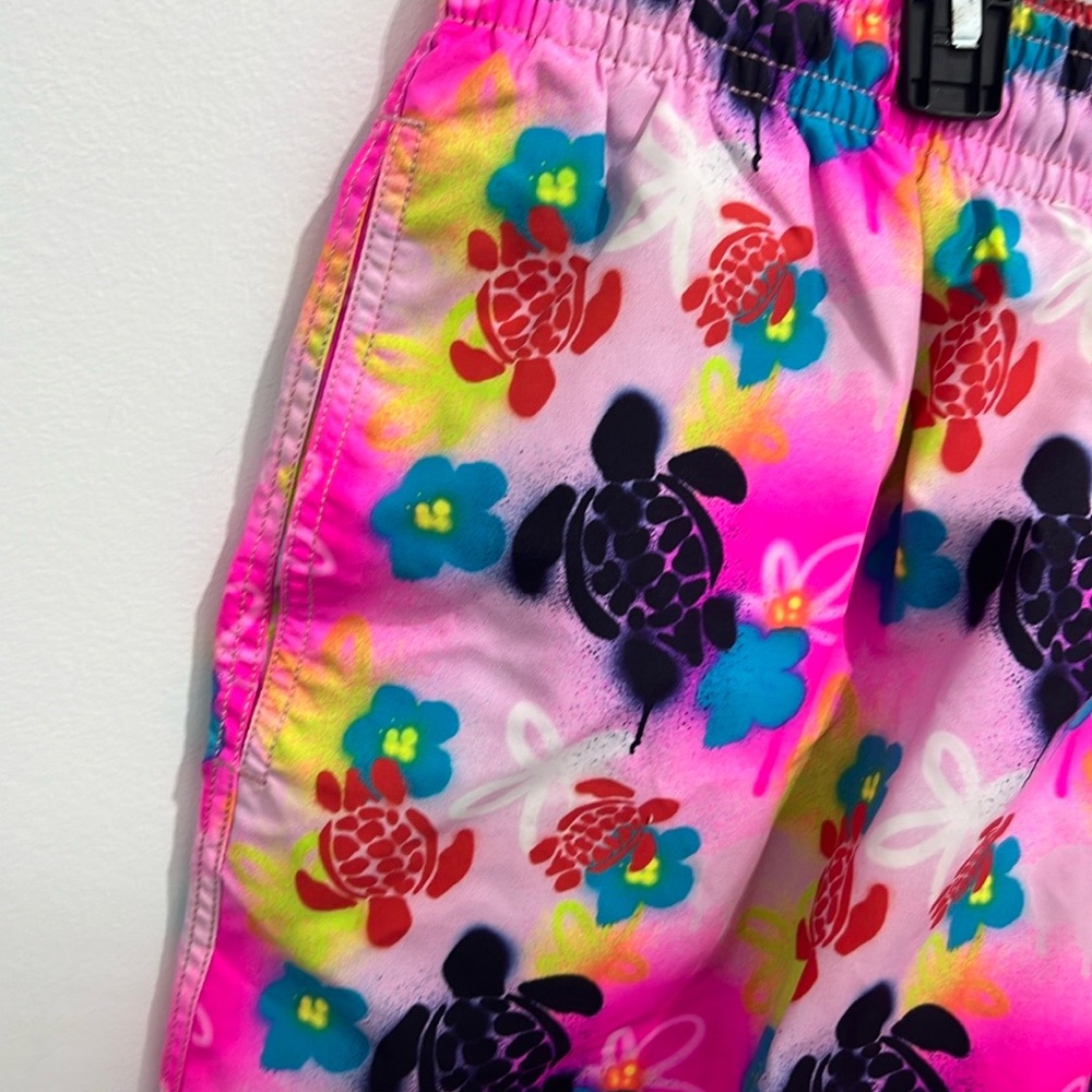 Vilebrequin Moorea Pink Okoa 1988 Turtles Graffiti Swim Shorts Men’s 4X-Large - Picture 4 of 11